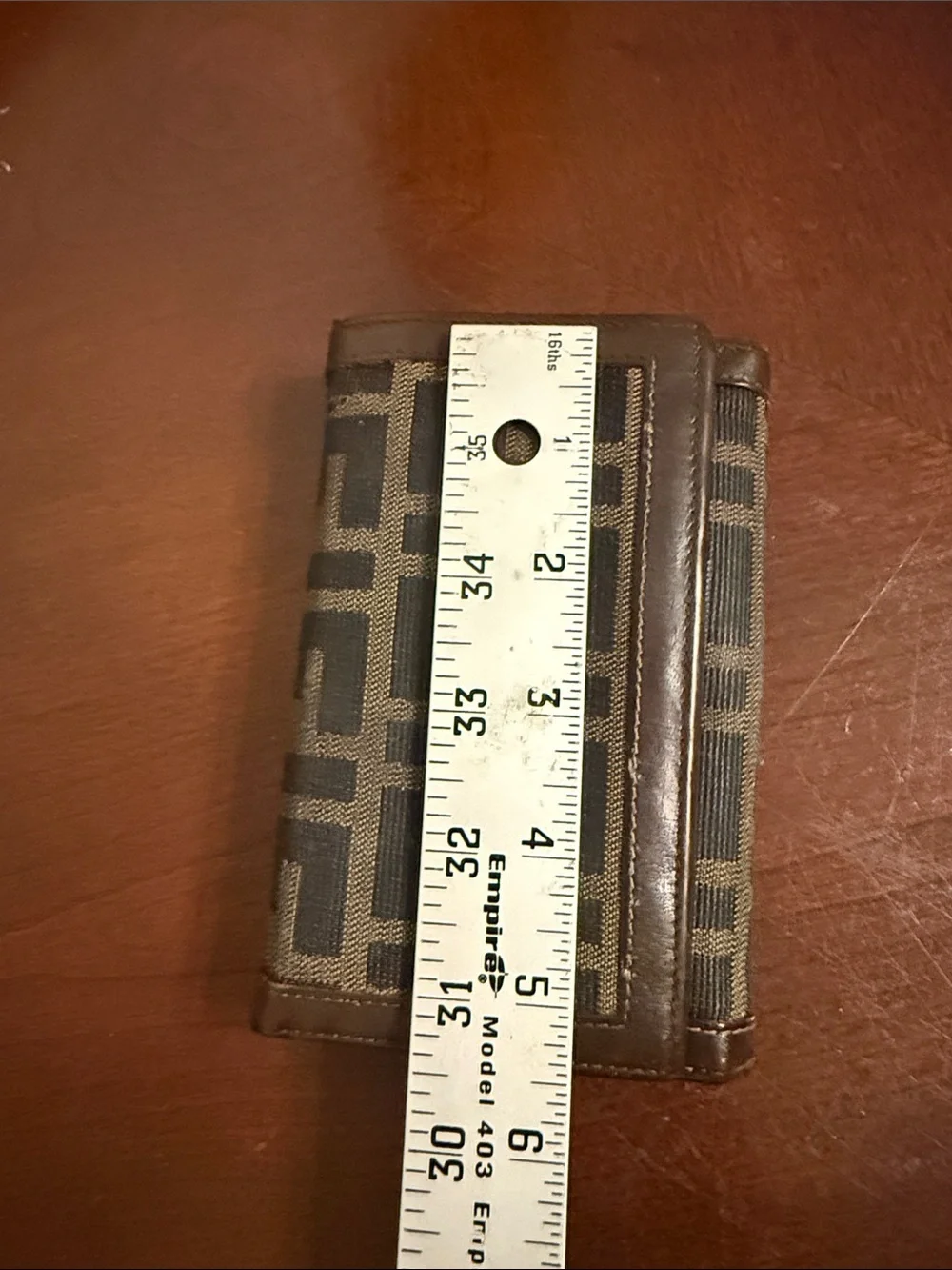 Authentic Fendi Bifold wallet with credit card and zip coin pockets